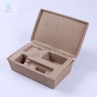 Recycled Paper Pulp Molded Skincare Set Packaging Box,Box with Inserts