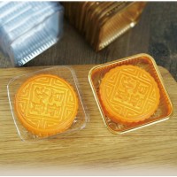 large size  square clear white plastic  mooncake packaging box