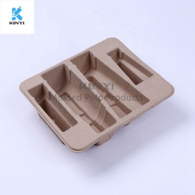 Biodegradable Paper Pulp Molded Skincare Packaging Tray