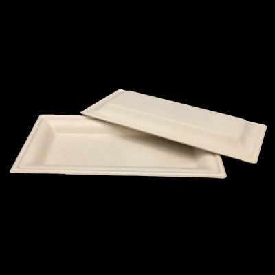 Moulding Pulp ECO White Color Foam Meat Standard Supermarket Food Tray