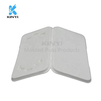 Recyclable Paper Pulp Molded Custom Cell-phone Packaging Box Tray