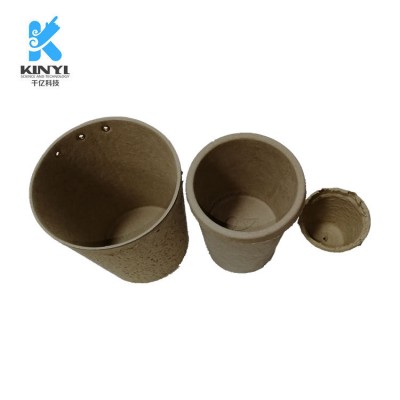 Custom disposable pulp paper mache flower pots planters