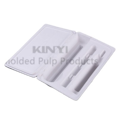 Biodegradable paper box packaging for toothbrush