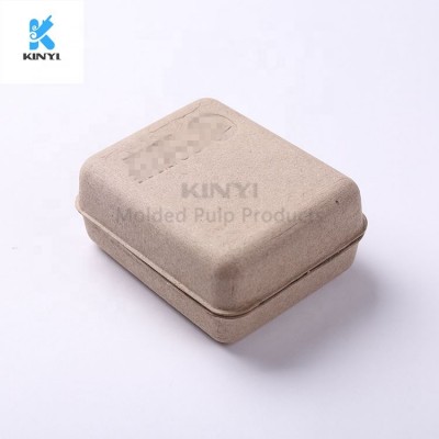 Recycled Paper Pulp Molded Clamshell Paper Box