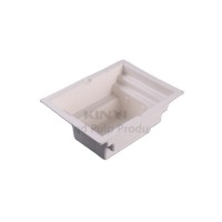 Sustainable bio degradable suagarcane bagasse molded paper pulp packaging tray