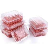 Meat chicken salad fish tray disposable PET container gastro tray  food packaging box clear box packaging